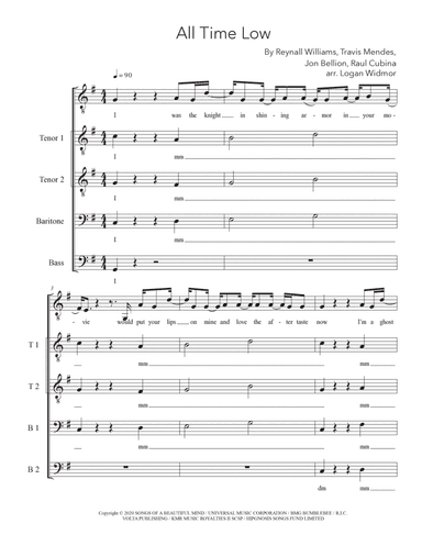 All Time Low (arr. Logan Widmor)