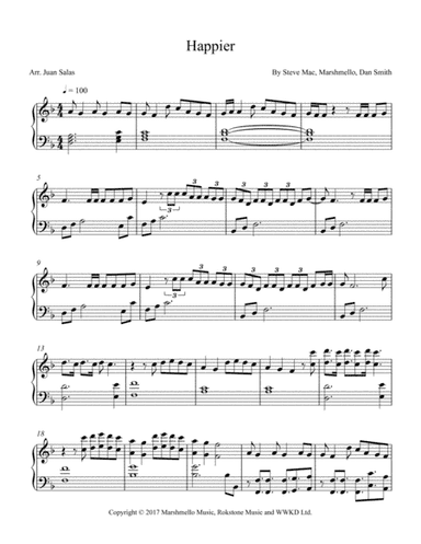 Happier (arr. Juan Salas)