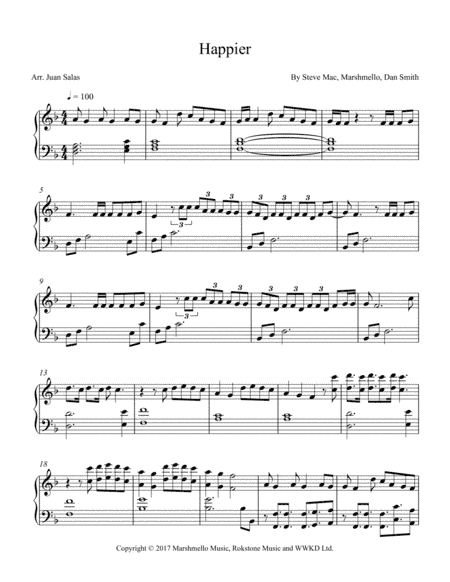Happier (arr. Juan Salas)