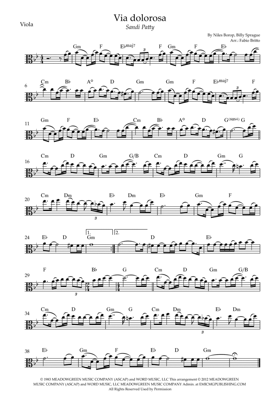 Via Dolorosa (arr. Fabio Britto)