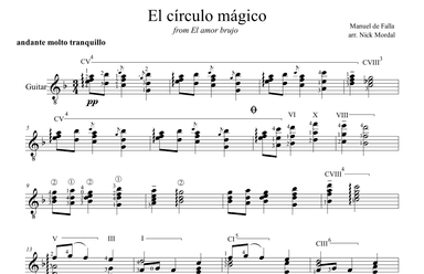 El círculo mágico - El amor brujo (arr. Nick Mordal)
