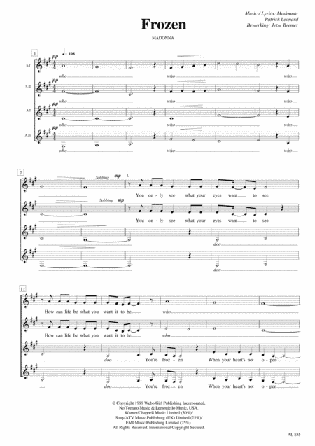 Frozen (arr. Jetse Bremer)