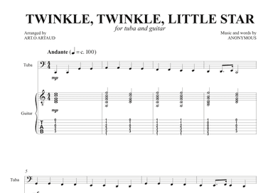 Twinkle Twinkle Little Star (arr. Art.o Artaud)