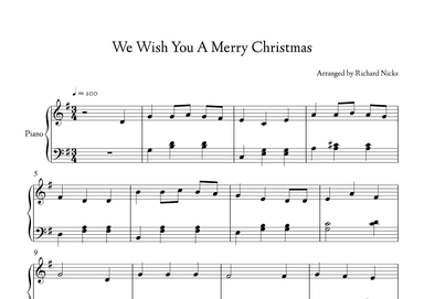 We Wish You a Merry Christmas (arr. Richard Nicks)
