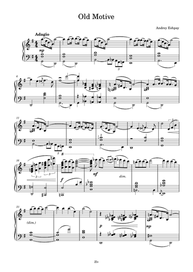 Old Motive (arr. Zellev Music)