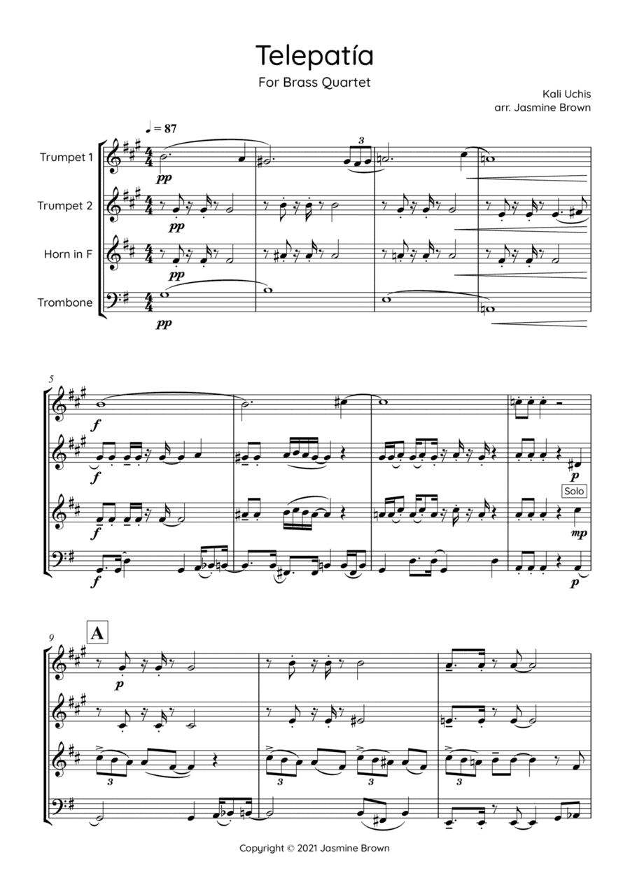 Telepatia (arr. Jasmine Brown)