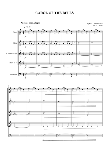 Carol of the Bells (arr. SCMusic)