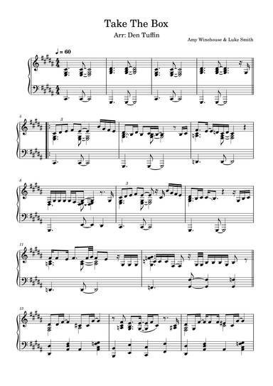 Take The Box (arr. Den Tuffin)