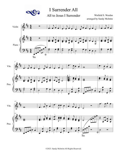 I Surrender All (arr. Sandy McIntire)