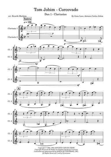 Quiet Nights Of Quiet Stars (corcovado) (arr. Ricardo Machota)