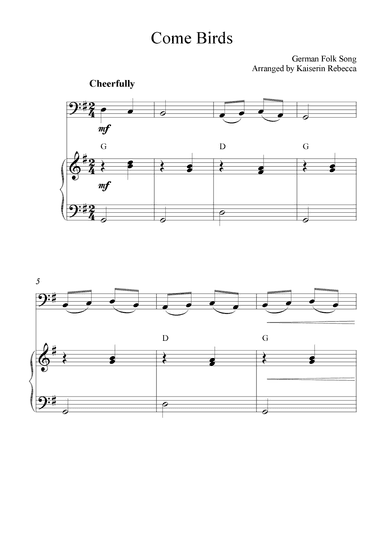 Come Birds (arr. Kaiserin Rebecca)