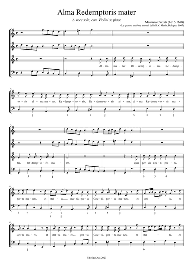 Alma Redemptoris mater (arr. Early Music Scores)