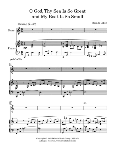 O God, Thy Sea Is so Great and My Boat Is so Small.