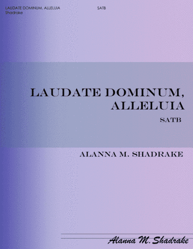 Laudate Dominum, Alleluia