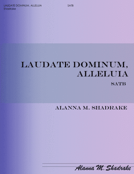 Laudate Dominum, Alleluia