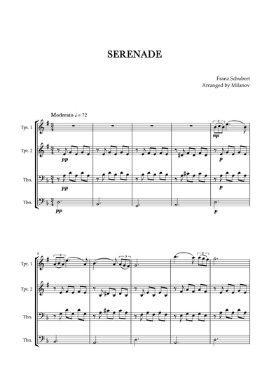 Serenade | Schubert | Brass Quartet (arr. Milanov)