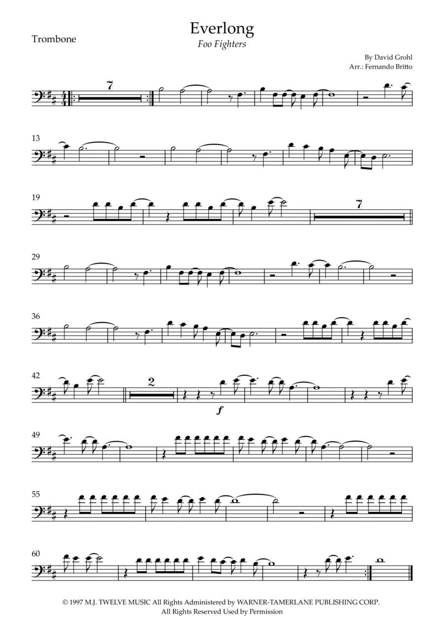 Everlong (arr. Fernando Britto)