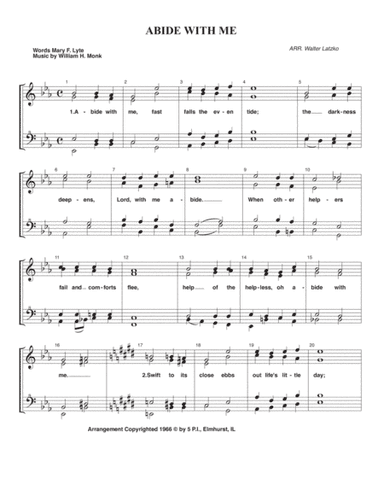 Abide With Me (arr. Walter Latzko)