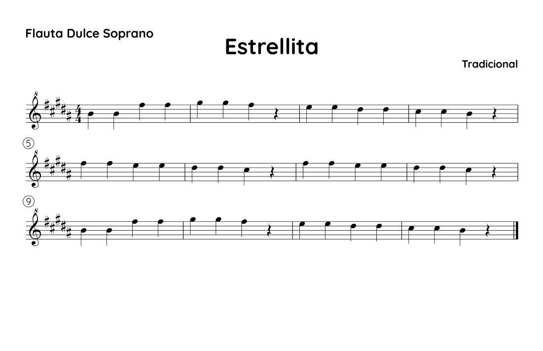 Estrellita - B (arr. SUZUME)