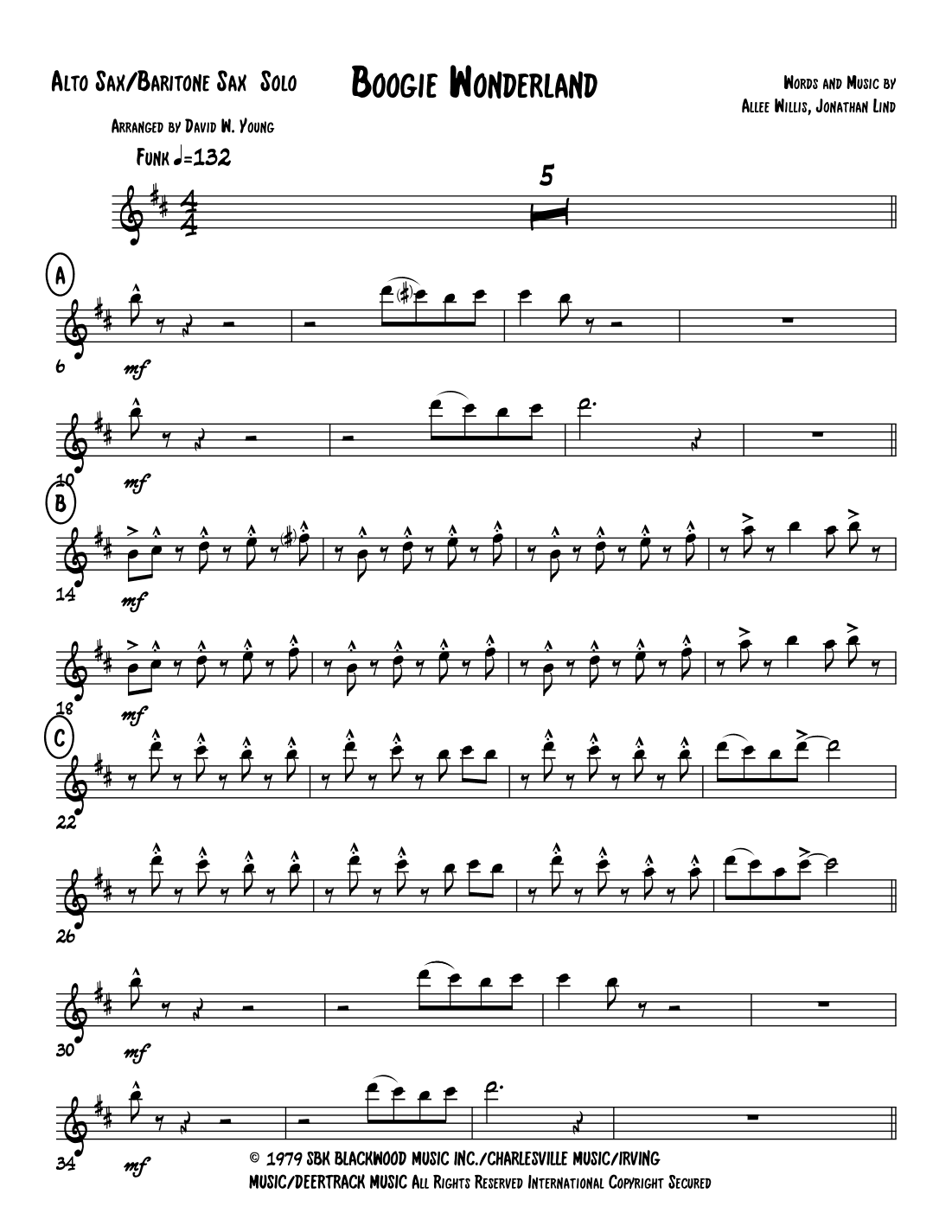 Boogie Wonderland (arr. David W. Young)