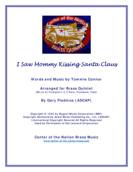 I Saw Mommy Kissing Santa Claus (arr. Gary Fladmoe (ASCAP))