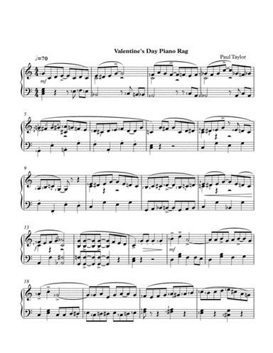 Valentine's Day Piano Rag