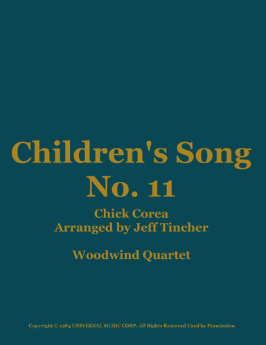 Children's Song No. 11 (arr. Jeff Tincher)