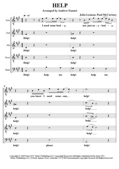 Help! (arr. Andrew Emmet)