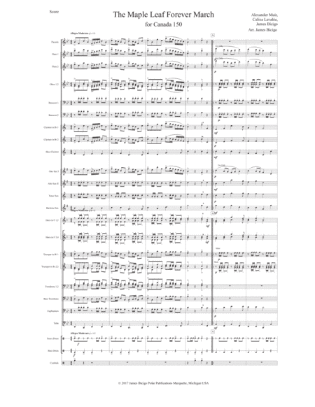 The Maple Leaf Forever March (arr. James Bicigo)