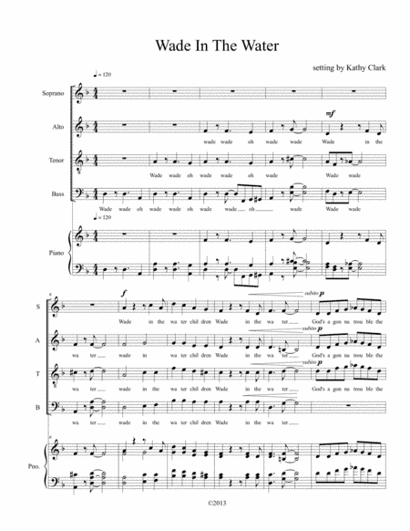 Wade In The Water (arr. Kathy Clark)