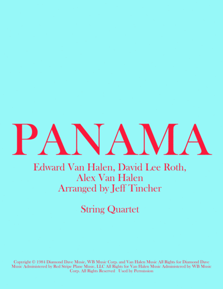 Panama (arr. Jeff Tincher)