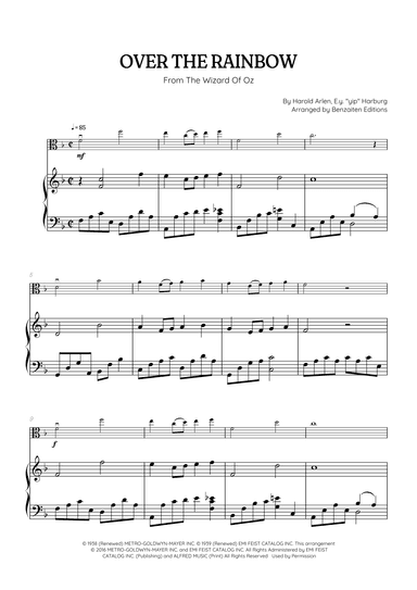 Over The Rainbow (arr. Benzaiten Editions)