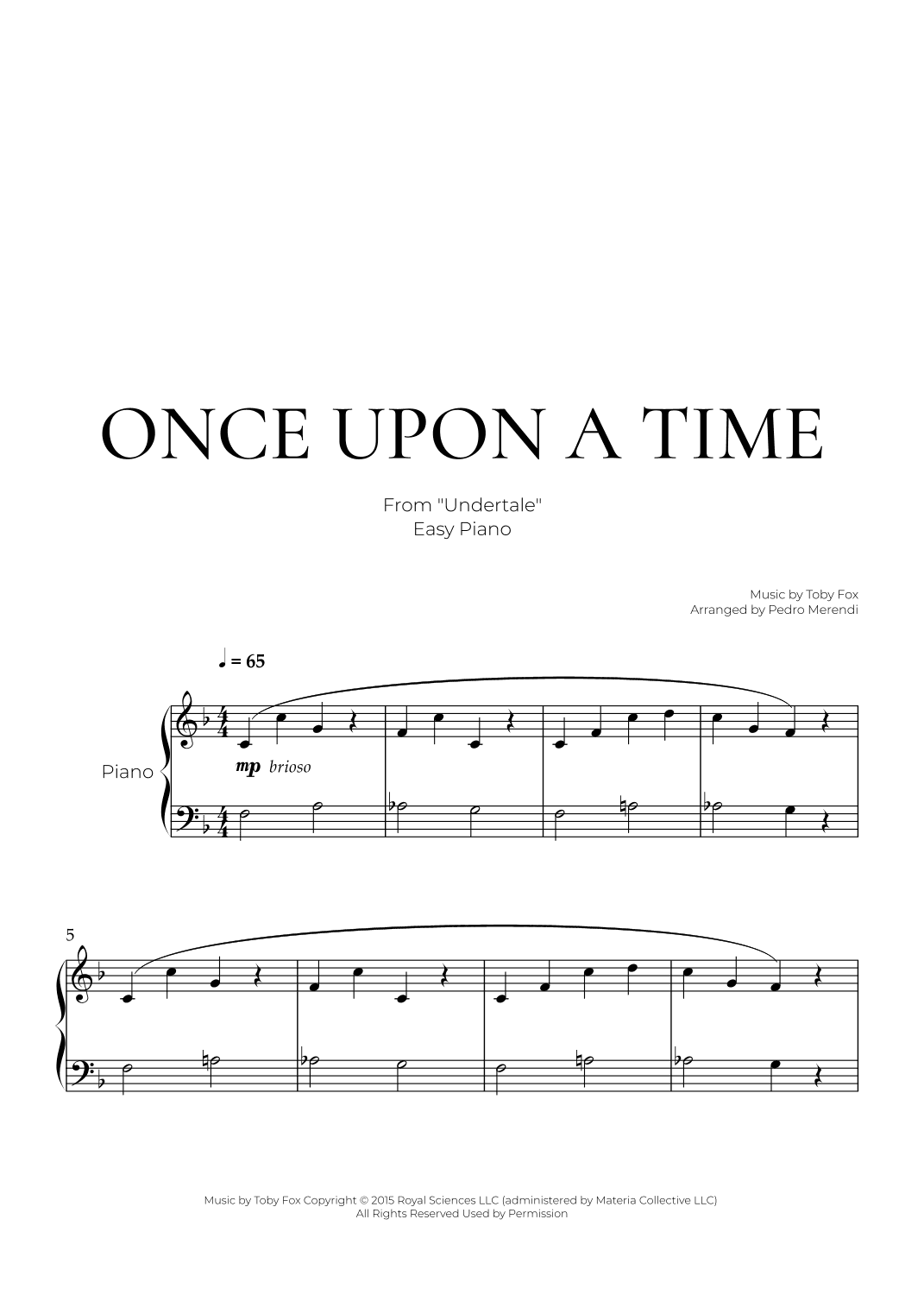 Undertale Variations (arr. Pedro Merendi)