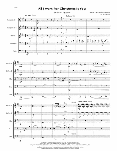 All I Want For Christmas Is You (arr. Zachary Smith)