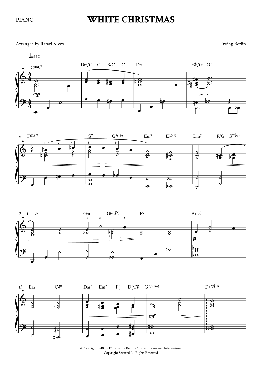 White Christmas (arr. Rafael Alves)