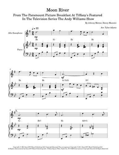 Moon River (arr. Tyler Adams)