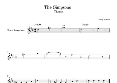 Theme From The Simpsons (arr. E.P)