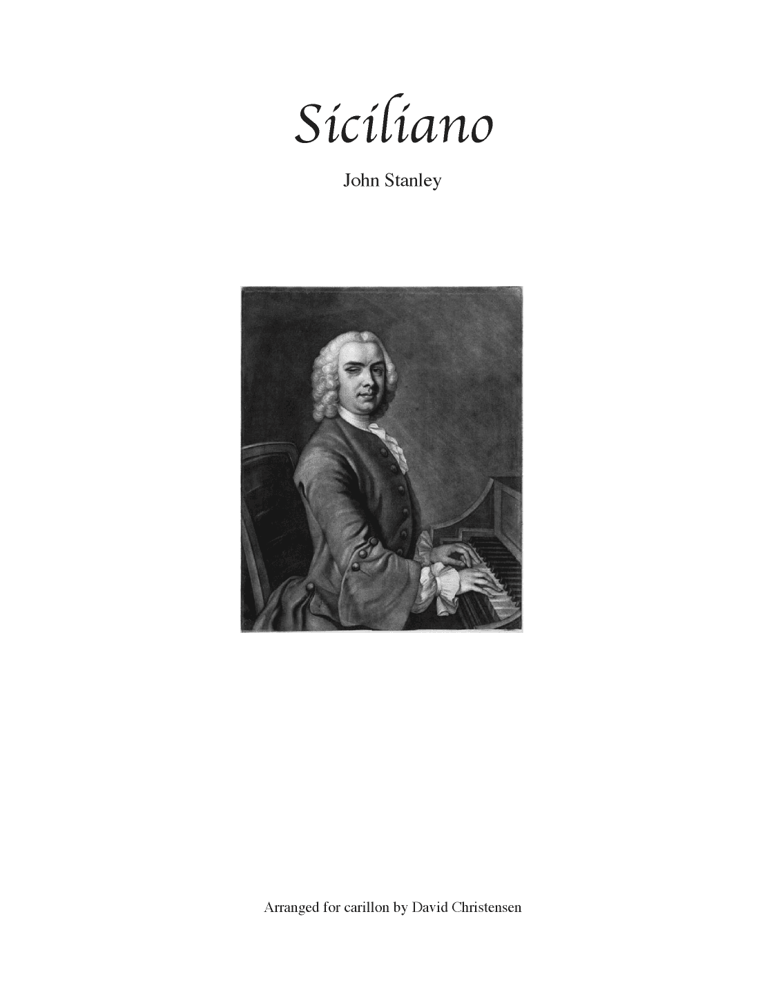 Siciliano for Carillon (arr. David Christensen)