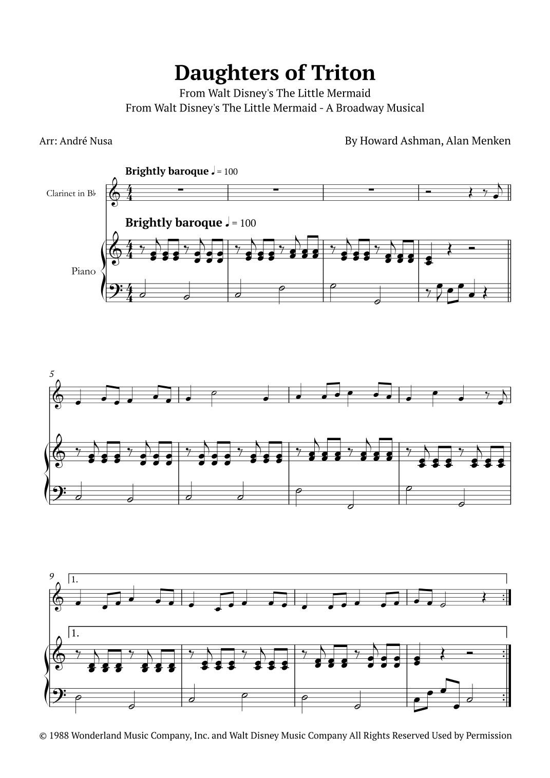 Daughters Of Triton (arr. André Nusa)