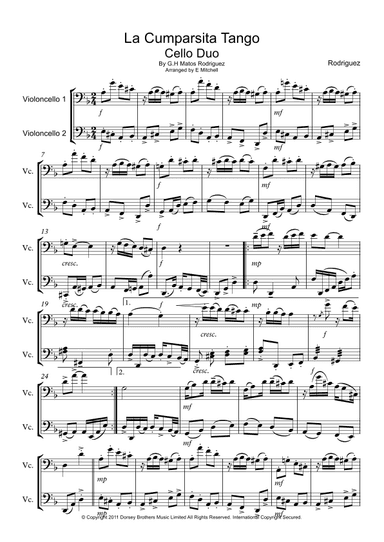 La Cumparsita (arr. E Mitchell)
