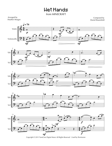 Wet Hands (arr. Heather Morgan)