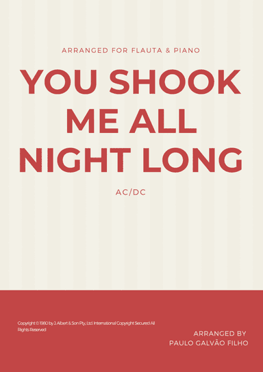 You Shook Me All Night Long (arr. Paulo Galvão Filho)