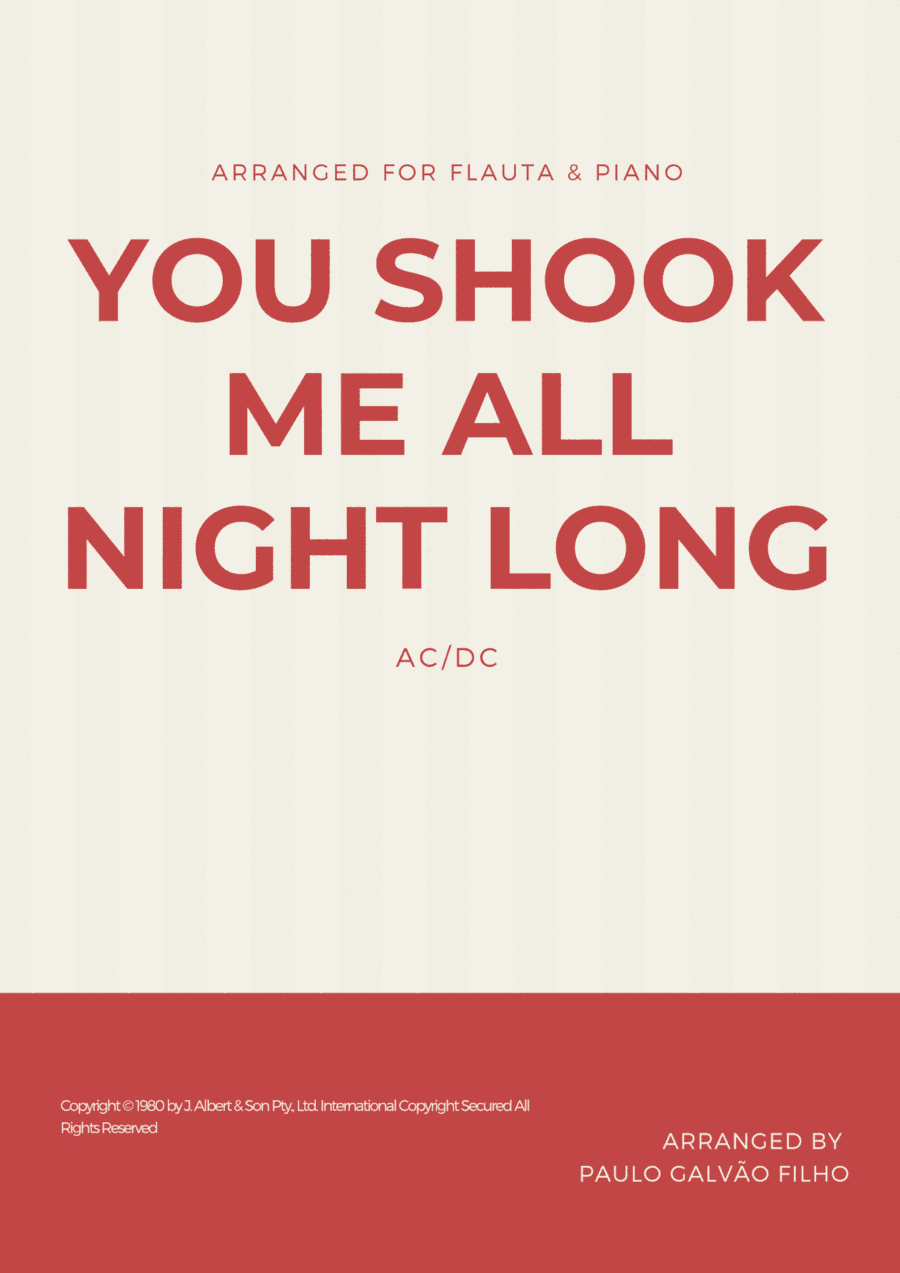 You Shook Me All Night Long (arr. Paulo Galvão Filho)