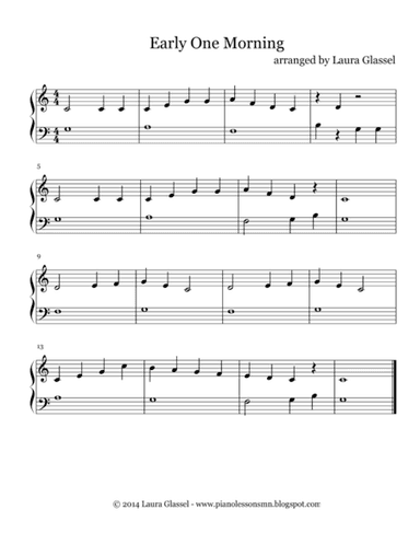 Early One Morning (arr. Laura Glassel)