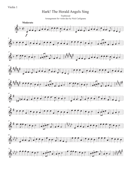 Hark! The Herald Angels Sing (arr. Nick Carligeanu)