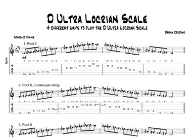 D Ultra Locrian Scale (4 Ways to Play)