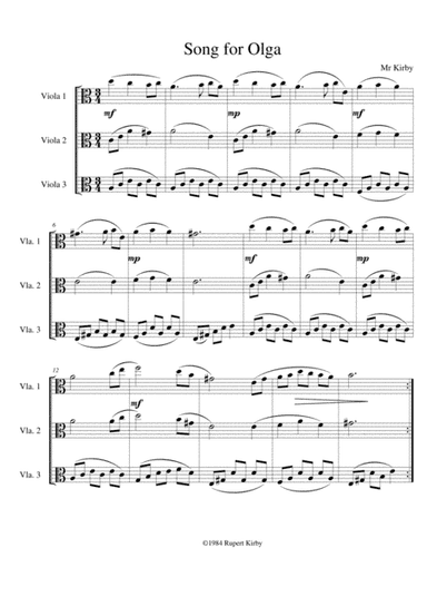 Olga's Song - Viola Trio