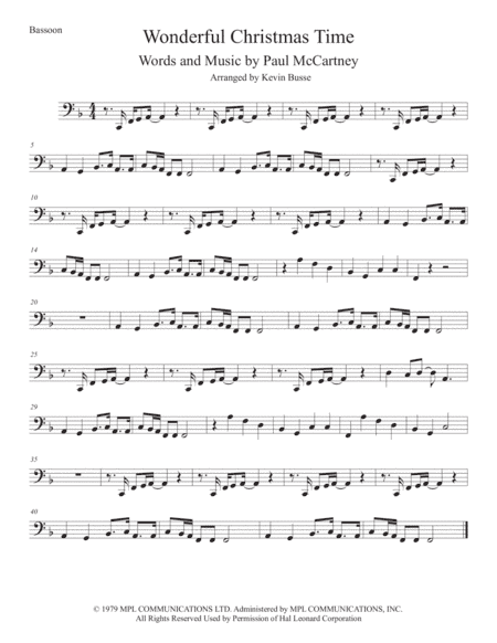 Wonderful Christmastime (arr. Kevin Busse)