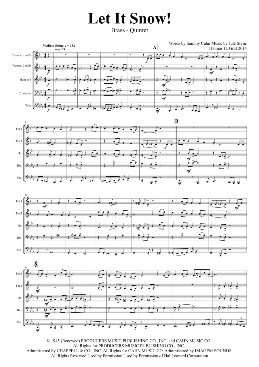 Let It Snow! Let It Snow! Let It Snow! (arr. Thomas H. Graf)