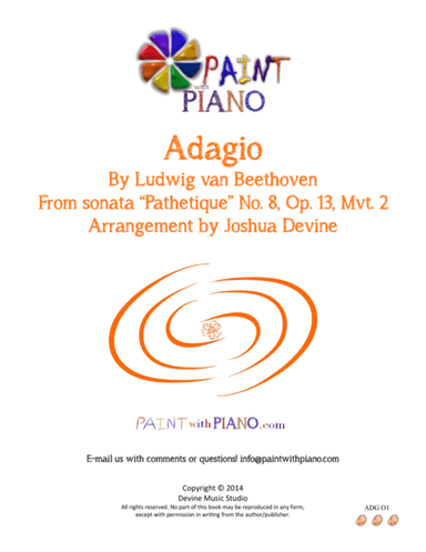 Adagio from sonata "Pathetique" (easy piano) (arr. Joshua Devine)